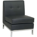 Osp Home Furnishings Wall Street Faux Leather Armless Chair