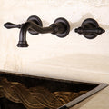 Wall Mount Oil Rubbed Bronze Vessel Bathroom Faucet