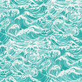 Wallpops Crashing Waves Teal Peel And Stick Wallpaper