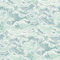 Wallpops Crashing Waves Turquoise Peel And Stick Wallpaper