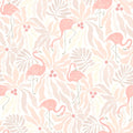 Wallpops Flamingo Fun Pink And Taupe Peel And Stick Wallpaper
