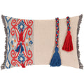 Wallie Embroidered Tribal 14X20 Inch Lumbar Throw Pillow