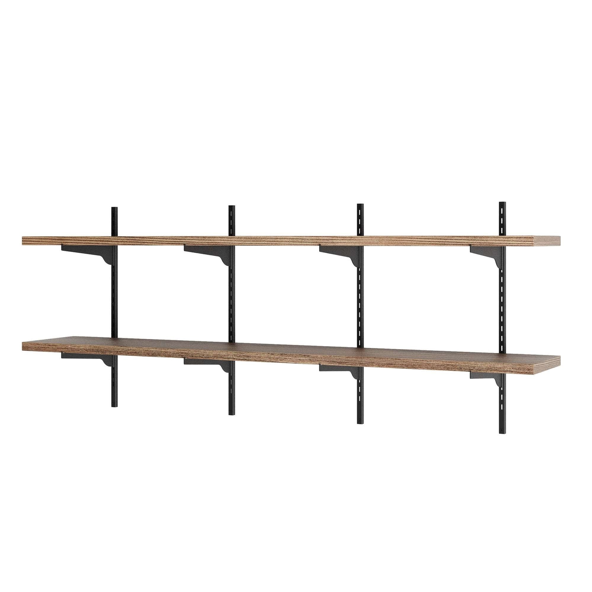 Wallniture Turin 60 Wall Mounted Shelves With Adjustable Brackets 1 Thick Floating Shelves For Home Office Decor 2 3 4 Tier