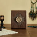 Walnut Color Double Doors With Begonia Handle 5 Layer High Capacity Jewelry Box 9.06
