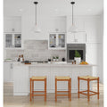Walnut Finish 24 Inch Counter Stool