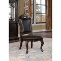 Walnut Finish Formal Side Chairs Furniture Set