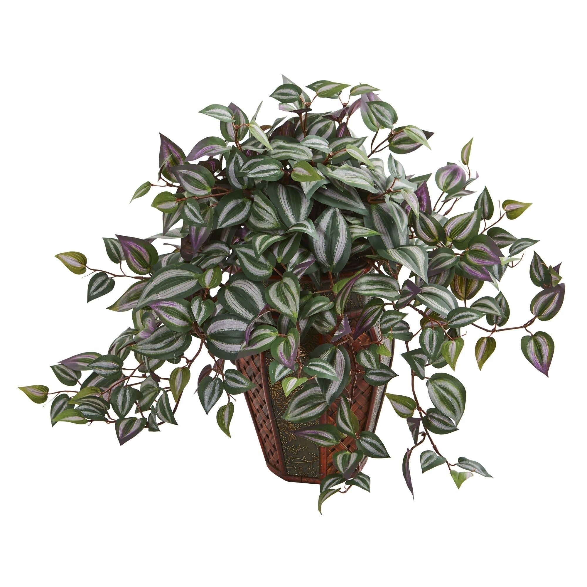 Wandering Jew Artificial Plant In Decorative Plantert