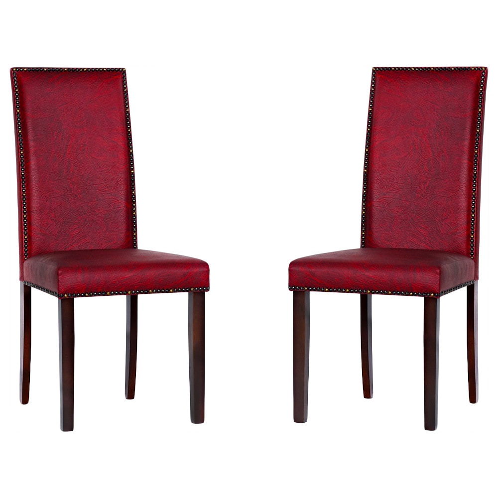 Warehouse Of Tiffany Blaze Black Red Dining Room Chairs