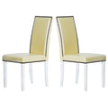 Warehouse Of Tiffany Blazing Cream Dining Chairs Set Of 2