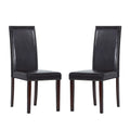 Warehouse Of Tiffany Blazing Dark Brown Dining Chairs Set Of 8