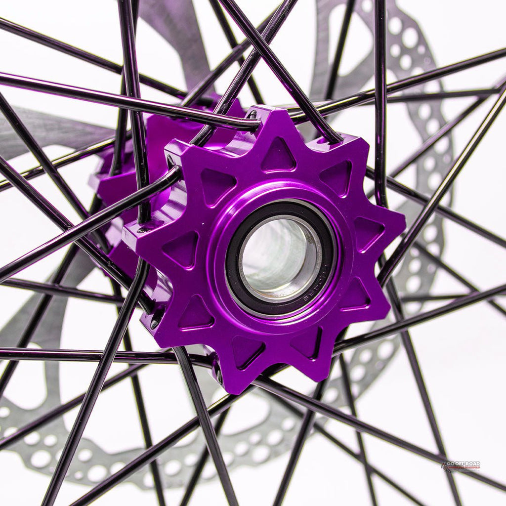 Warp 9 Sur Ron Light Bee Front Wheel Purple 19″