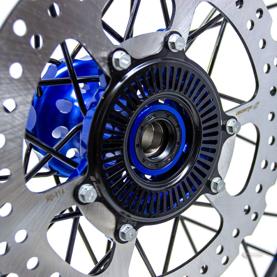 Warp 9 Ultra Bee Front Wheel Blue 21″