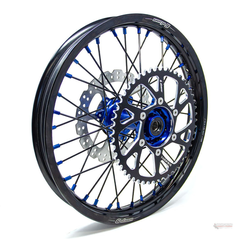 Warp 9 Ultra Bee Rear Wheel Blue 18″