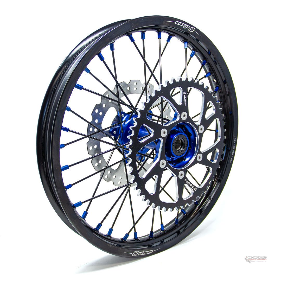 Warp 9 Ultra Bee Rear Wheel Blue 18″