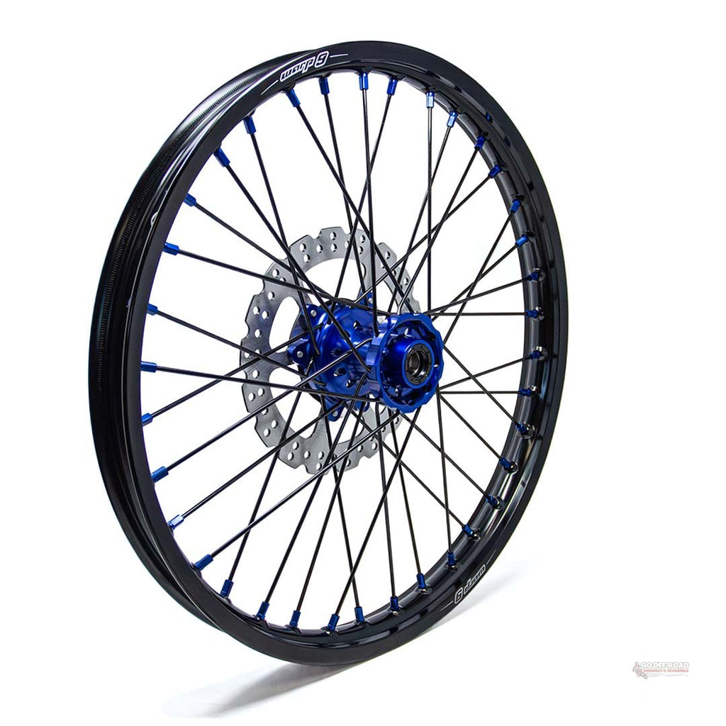 Warp 9 Ultra Bee Front Wheel Blue 21″