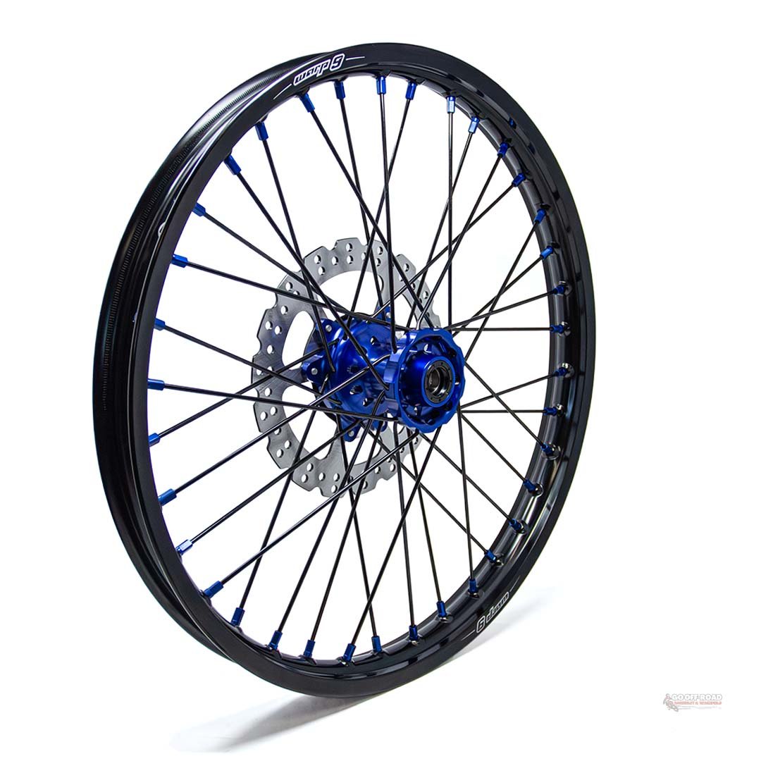 Warp 9 Ultra Bee Front Wheel Blue 21″