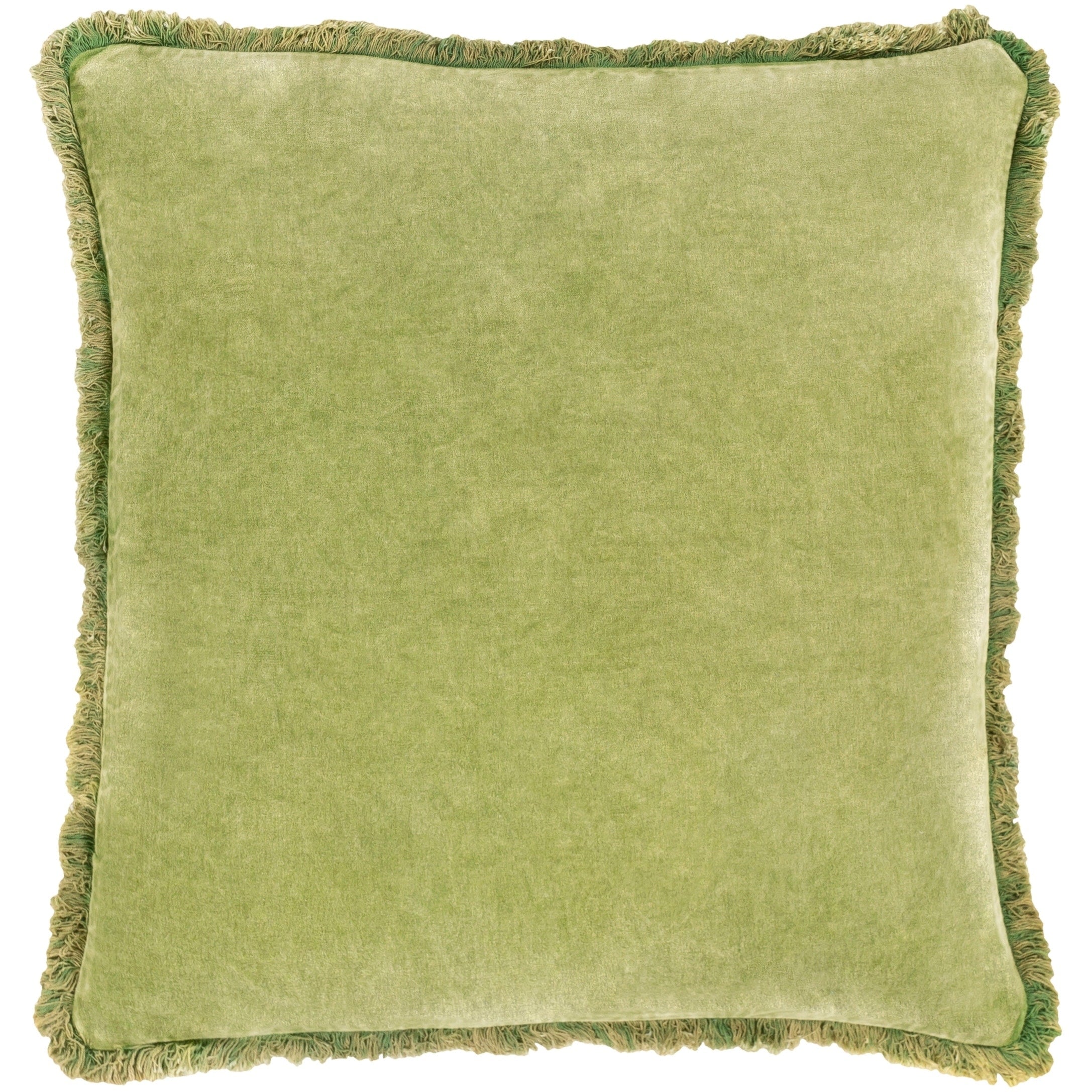 Wasco Cotton Velvet Fringe 20 Inch Throw Pillow