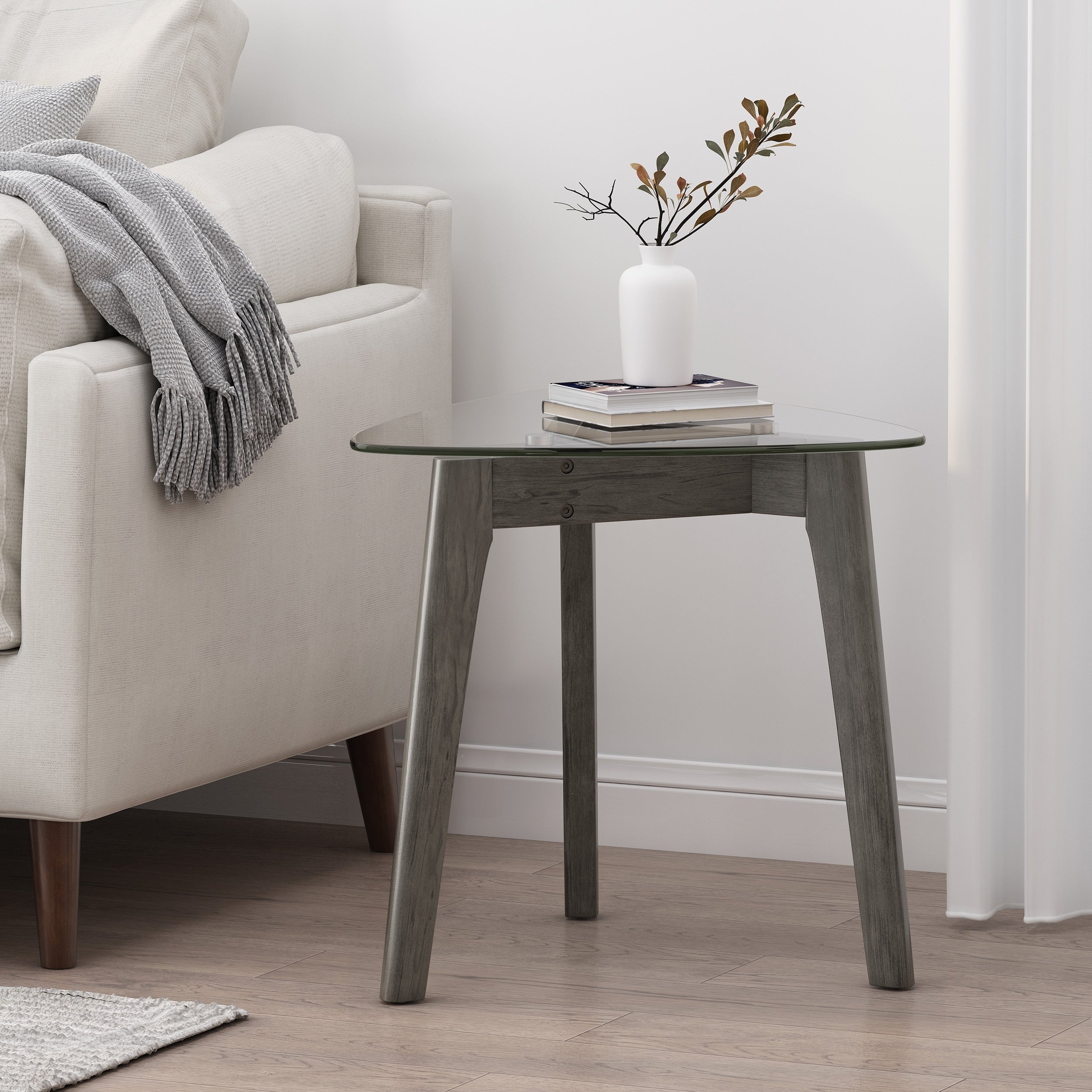 Wasco Indoor Wood And Glass End Table By Christopher Knight Home