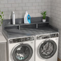 Washer Dryer Countertop With Non Slip Pads Laundry Wood Shelf Topper With Edge For Washer And Dryer Laundry Hamper Counter