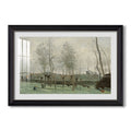 Washerwomen In A C 1871 Jean Baptiste Camille Corot Custom Framed Print