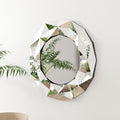 Washi Contemporary Silver Wall Mirror By Foa