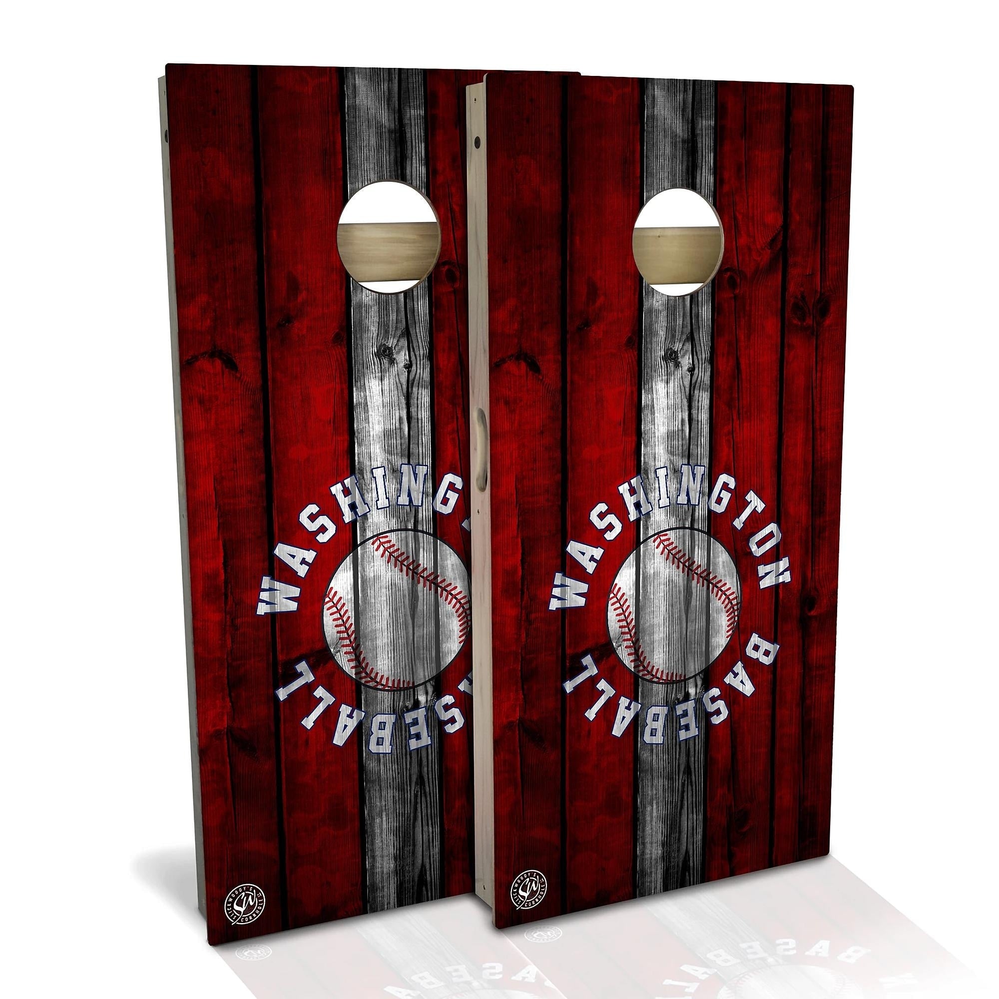 Washington Baseball Cornhole Set Choose Your Size Accessories