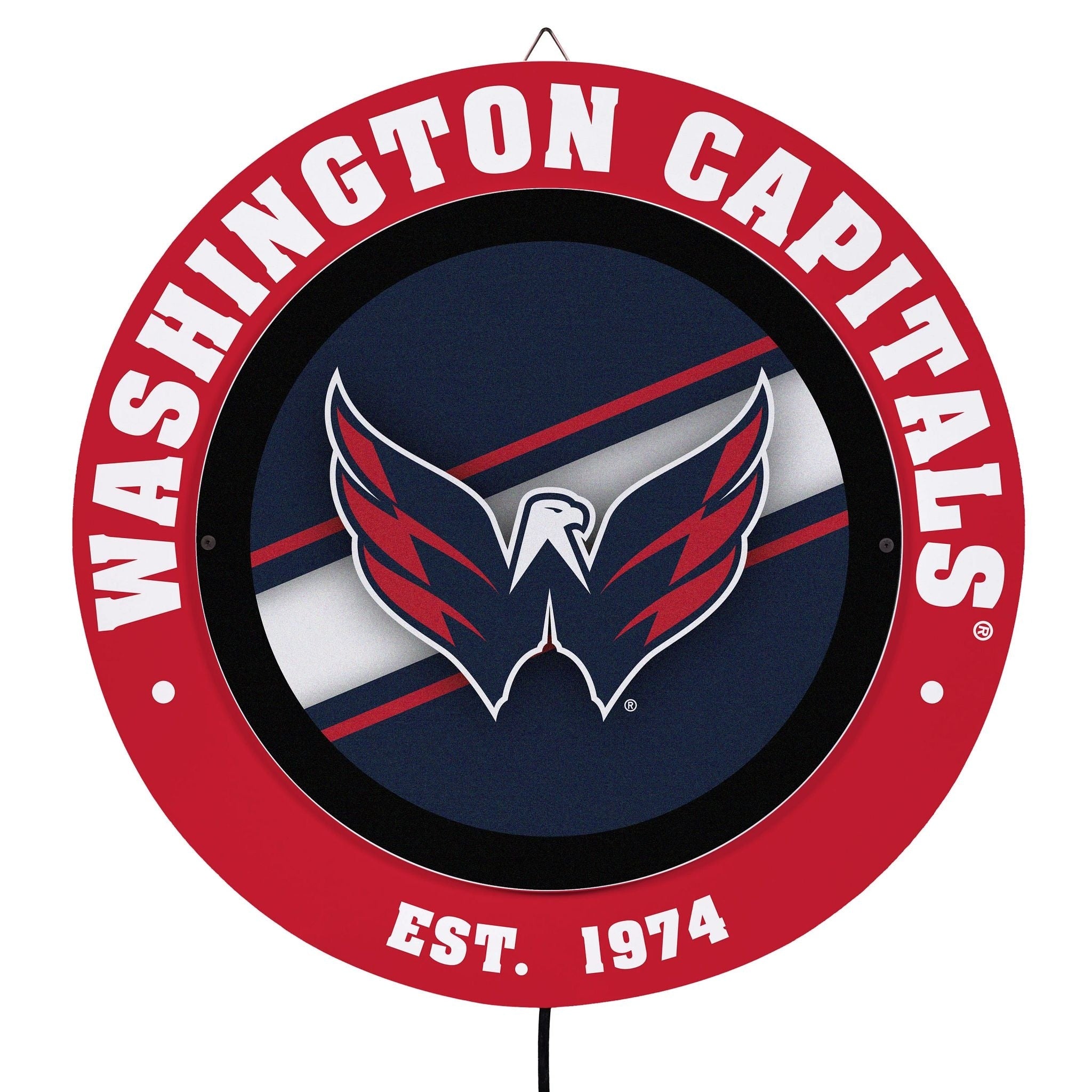 Washington Capitals Led Metal Lit Wall Sign Decor