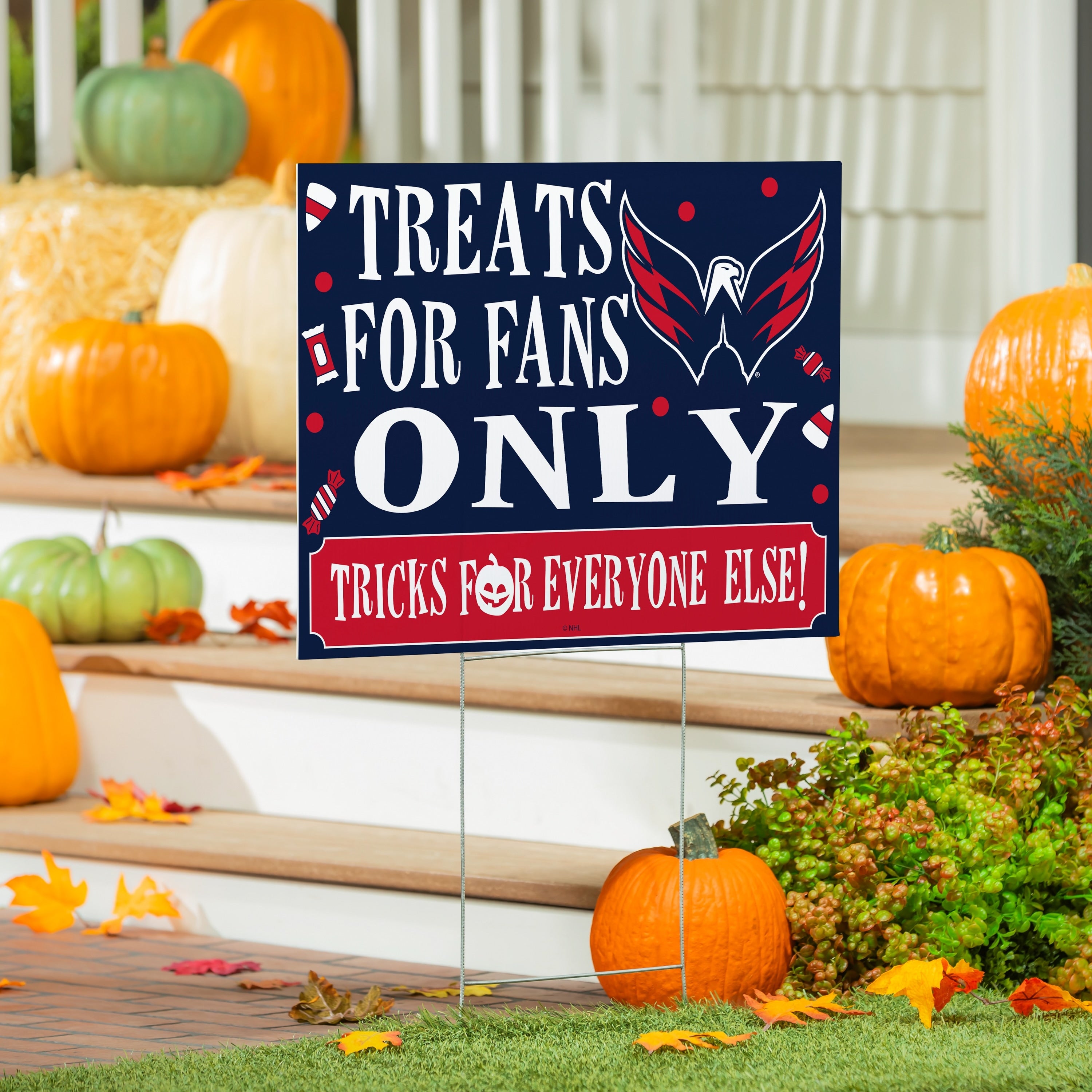 Washington Capitals Yard Sign Halloween Treats For Fans
