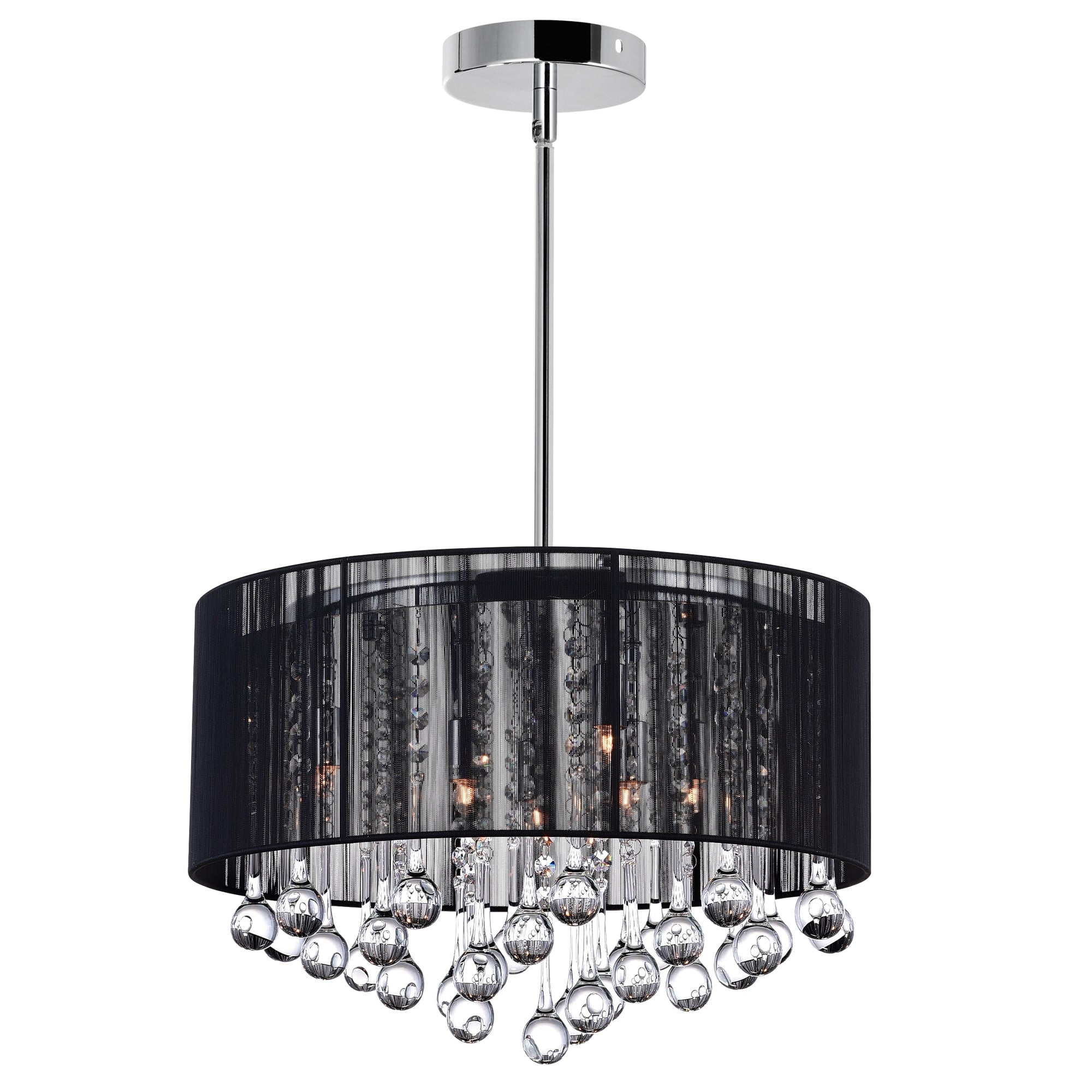 Silver Orchid Ilyinsky Chrome 6 Light Chandelier
