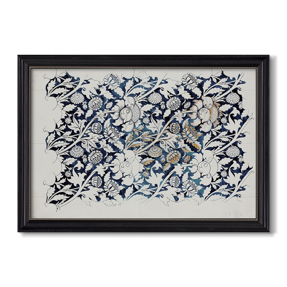 Watercolour For Printed C 1882 1883 William Morris Custom Framed Canvas