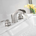 Waterfall 3 Hole 2 Handle Widespread Bathroom Faucet