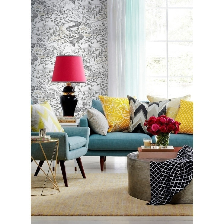 Waterfall Gardens Wallpaper 27 In. X 27 Ft. 60.75 Sq.Ft