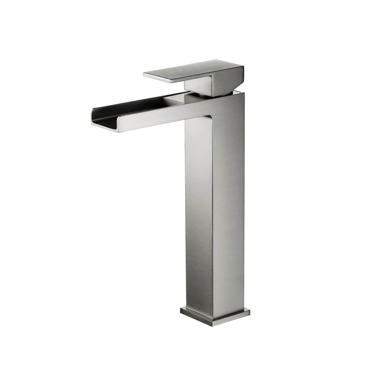 Waterfall Lead Free Solid Brass Single Handle Bathroom Vanity Sink Faucet Water Hose