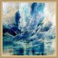 Waterfall By Cesare Bellassai Art Framed Mounted Canvas Wall Art Print
