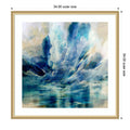 Waterfall By Cesare Bellassai Art Wood Framed Wall Art Print