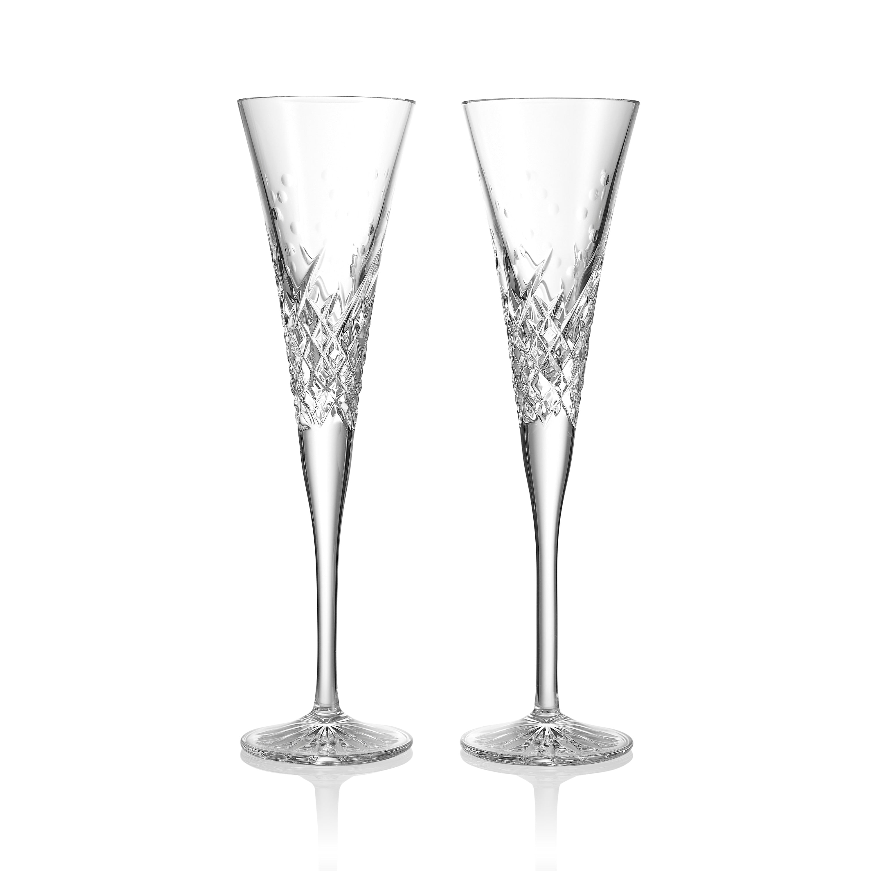 Waterford Wishes Happy Celebrations Toasting Flute Pair
