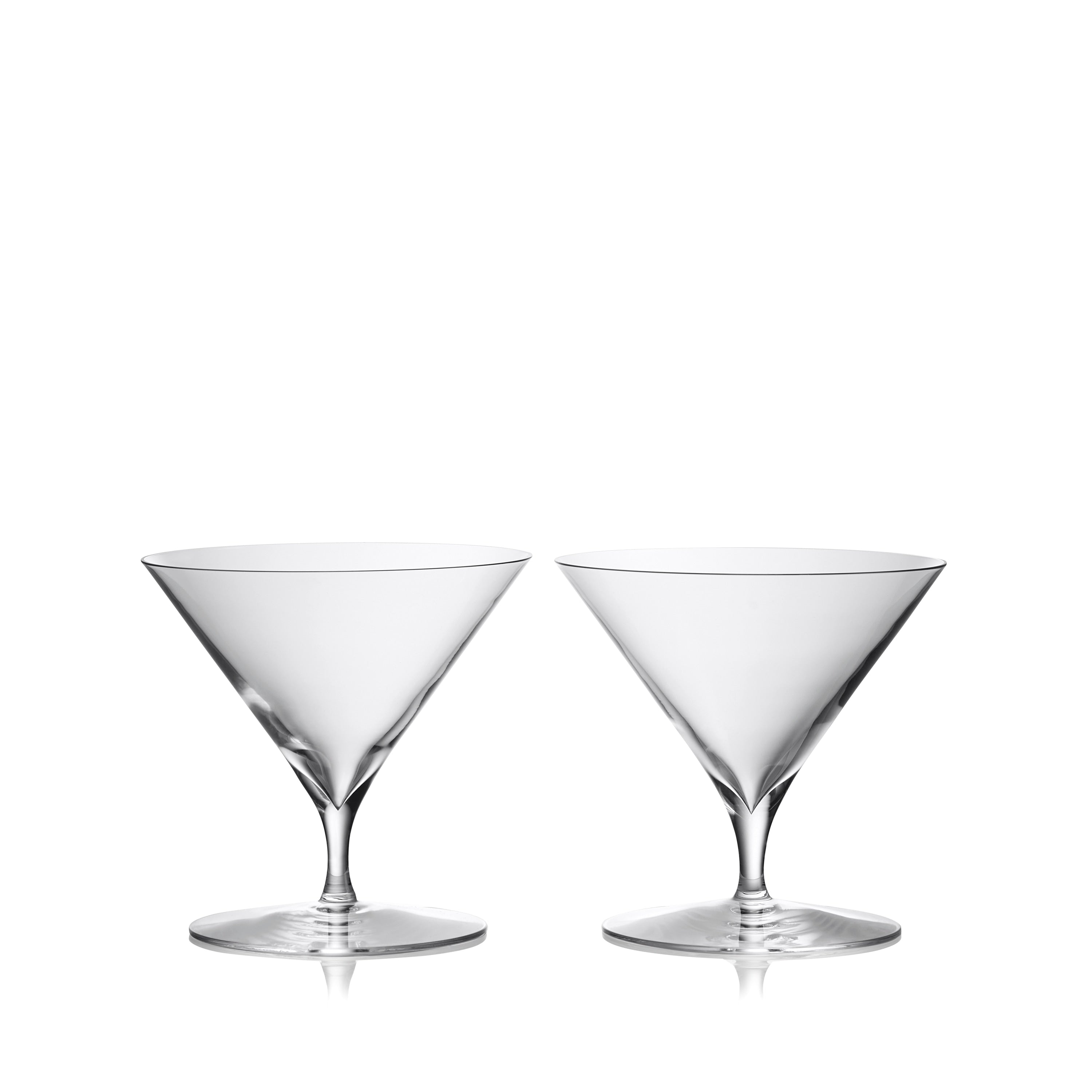 Elegance Clear 11.2Oz. Martini Glasses Set Of 2