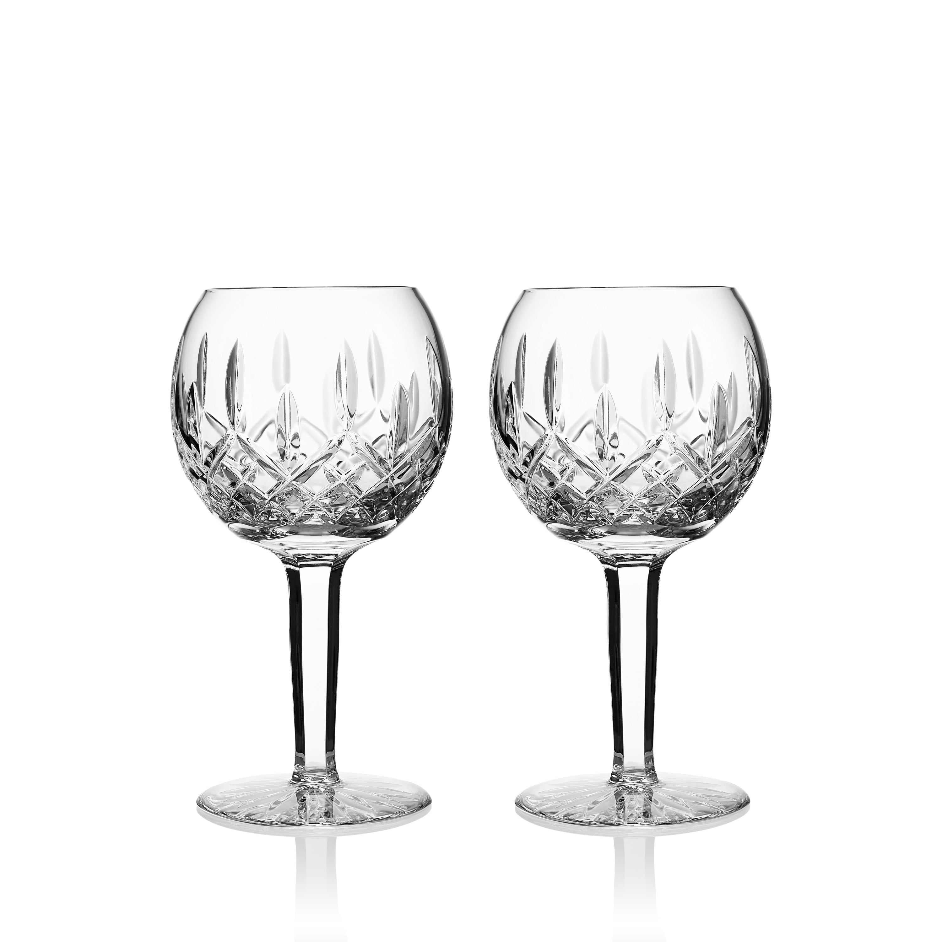 Waterford Classic Lismore Balloon Wine Glasses Set Of 2