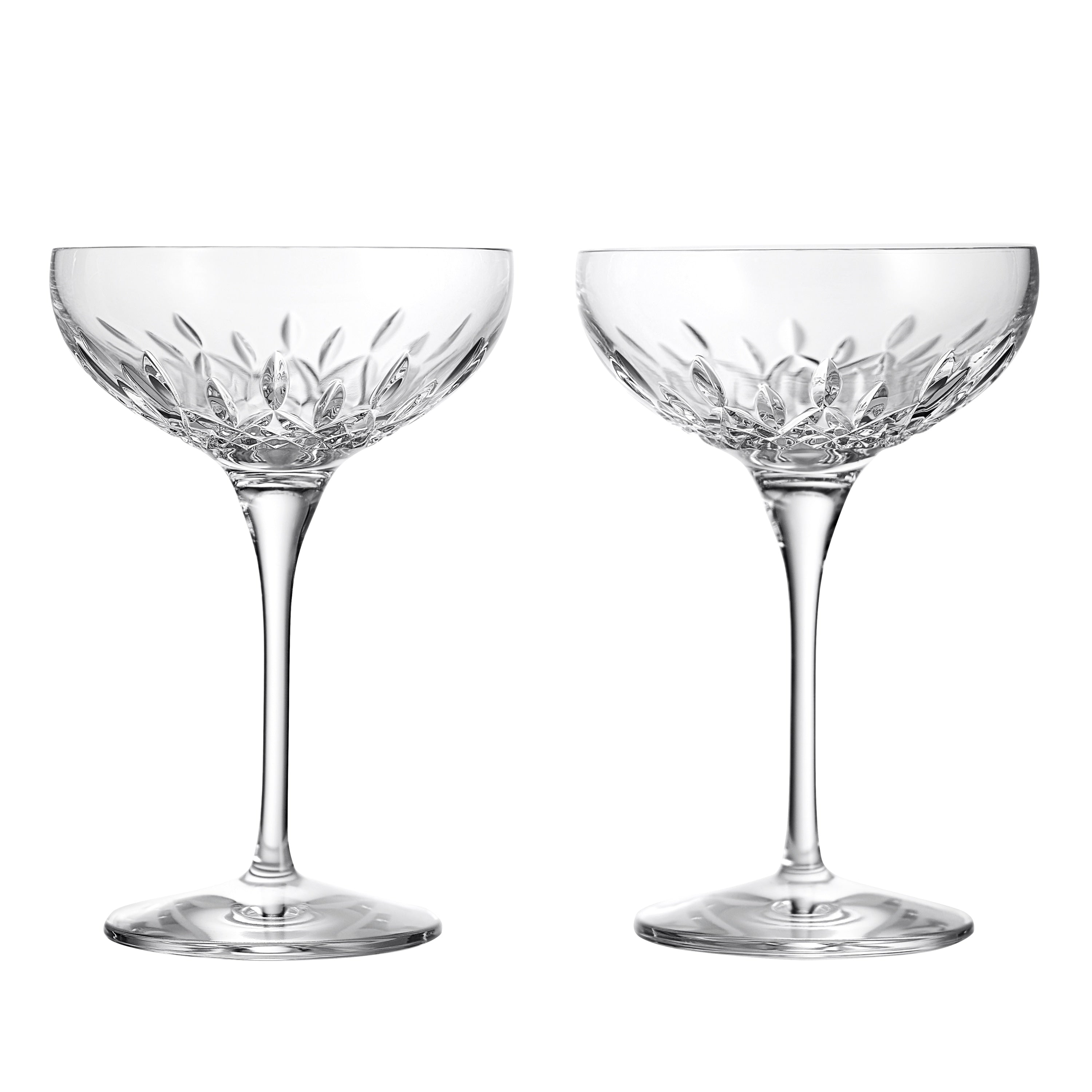 Waterford Lismore Essence Champagne Saucer Set Of 2