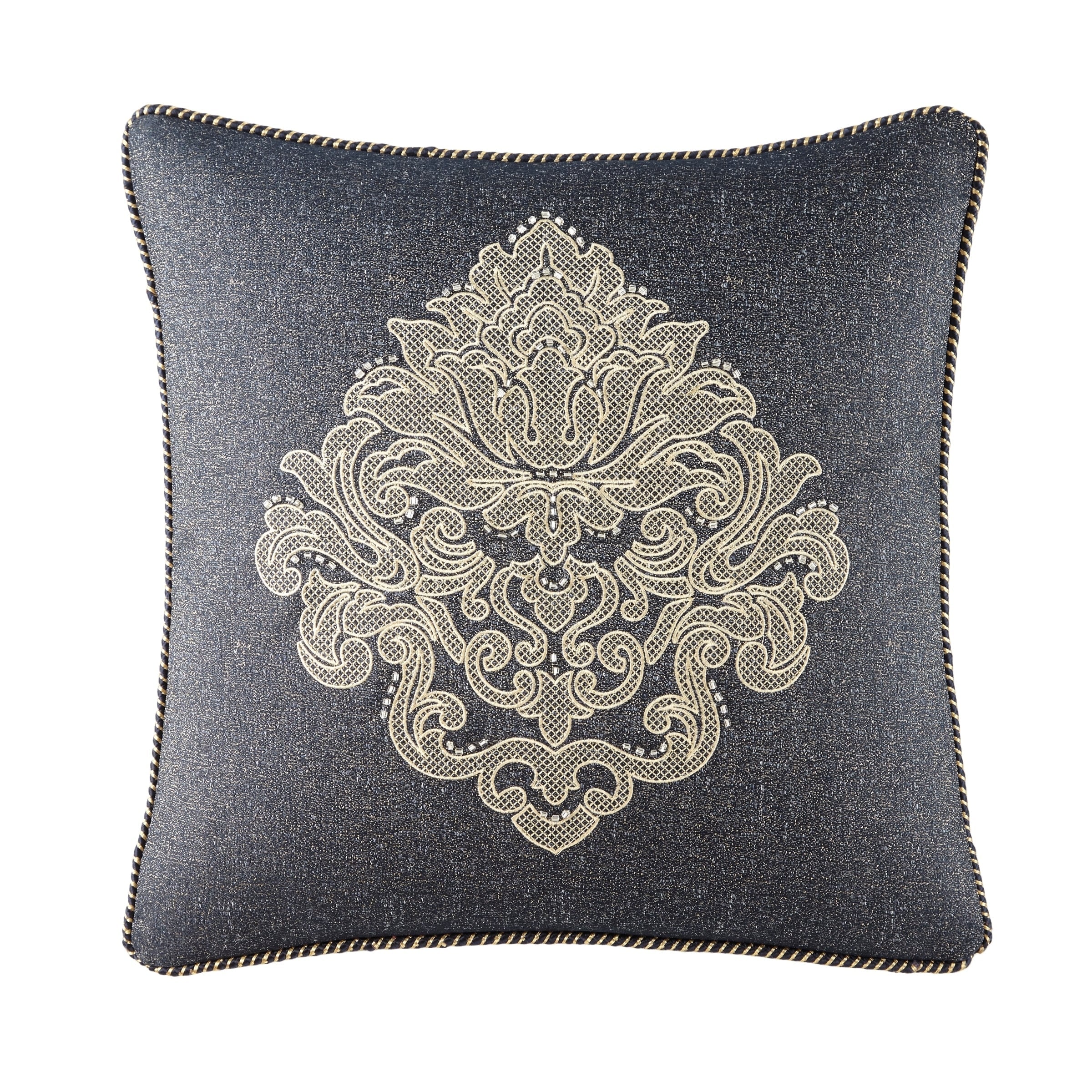 Waterford Vaugh 18X18 Decorative Pillow Navy