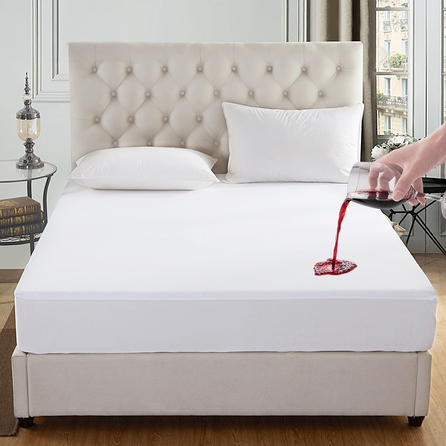 Bed Bug Dust Mite With Waterproof Mattress Protector 1 Pack White
