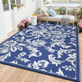 Waterproof Outdoor Rug For Patio Foldable Reversible Rug Plastic Straw Mat For Camping Rv Deck Beach