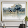 Waters Edge Ii Premium Framed Print Grey Yellow Blue Green White Black Red