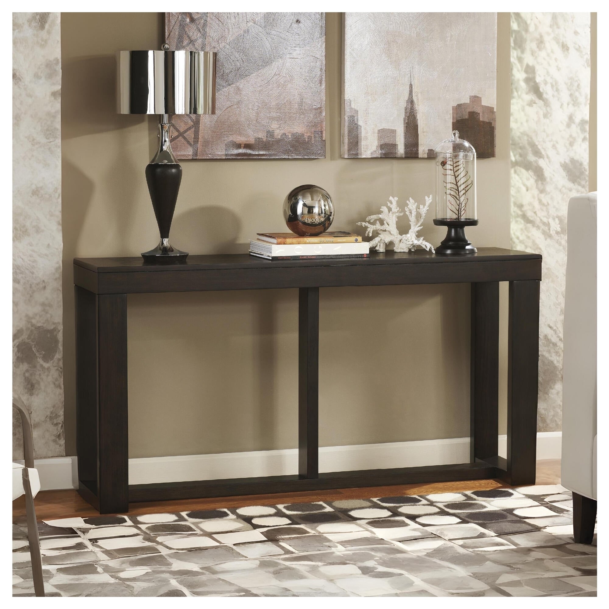 Signature Design By Ashley Watson Dark Brown Sofa Table