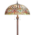 Watusi 3 Light Bronze Art Glass Floor Lamp