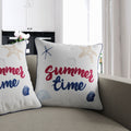 The Curated Nomad Summertime Coastal White Accent Pillows Set Of 2