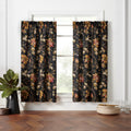 Waverly Felicite Noir 100 Cotton Sateen Window Tier Pair 60 X 36 Noir 60 X36
