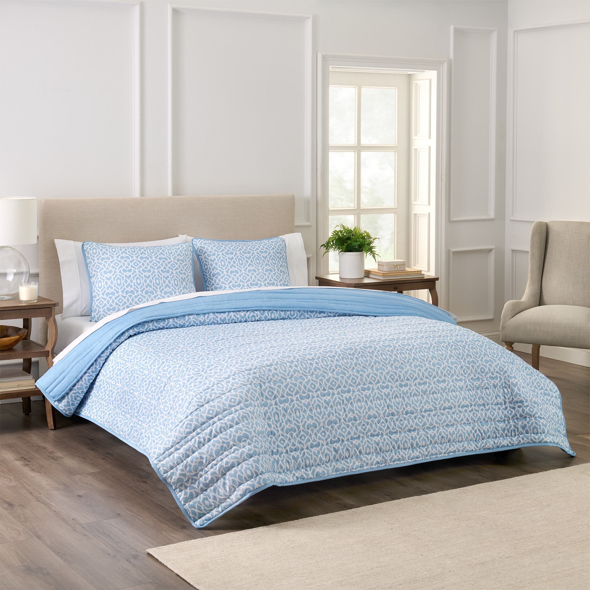 Waverly Kaidyn Print Microfiber Quilt Set