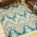 Waverly Treasures Palace Sari Prussian Area Rug By Nourison 5 X 7