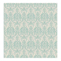 Waverly Turquoise Petite Damask Wallpaper 20.5In X 396In X 0.025In